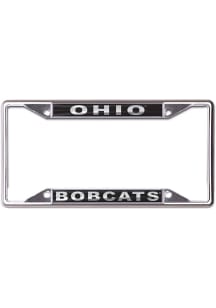 Ohio Bobcats Metallic Black and Silver License Frame