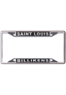 Saint Louis Billikens Metallic Black and Silver License Frame