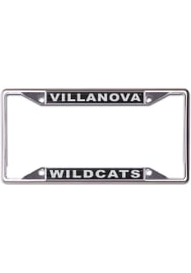 Villanova Wildcats Metallic Black and Silver License Frame