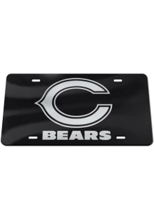Chicago Bears Silver on Black Car Accessory License Plate
