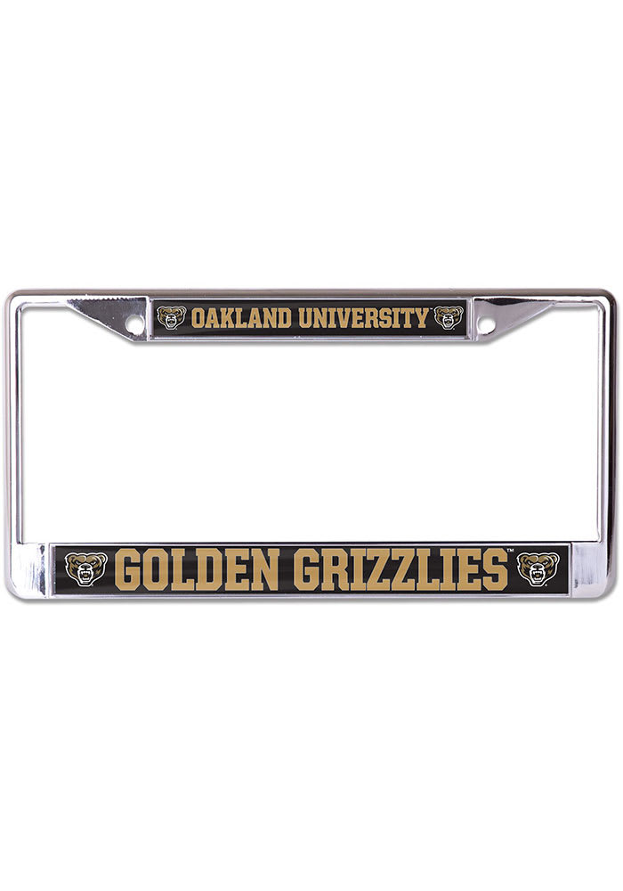 Oakland University Golden Grizzlies Mega Logo License Frame