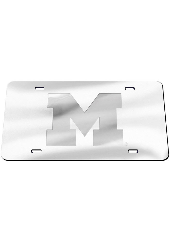 Michigan Wolverines Frosted Car Accessory License Plate