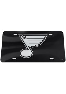 St Louis Blues Silver on Black Car Accessory License Plate
