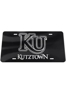 Kutztown University Silver on Black Car Accessory License Plate