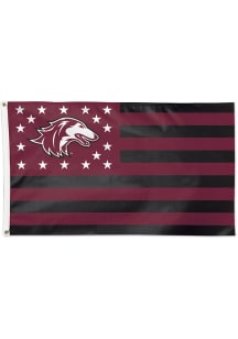 Southern Illinois Salukis 3x5 American Red Silk Screen Grommet Flag
