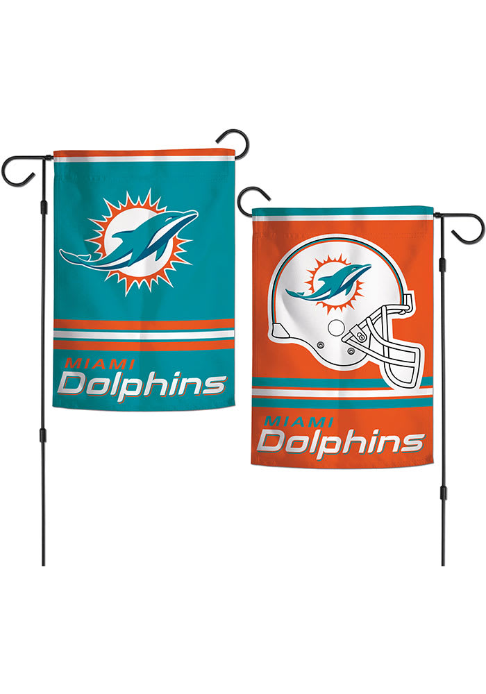 Miami Dolphins 2 Sided Garden Flag