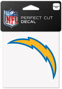 Los Angeles Chargers 4x4 Inch Auto Decal - Blue