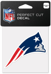 New England Patriots 4x4 Inch Auto Decal - Blue