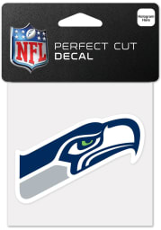 Seattle Seahawks 4x4 Inch Auto Decal - Blue