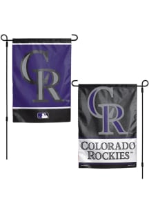 Colorado Rockies 2 Sided Team Logo Garden Flag