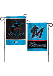 Miami Marlins 2 Sided Team Logo Garden Flag