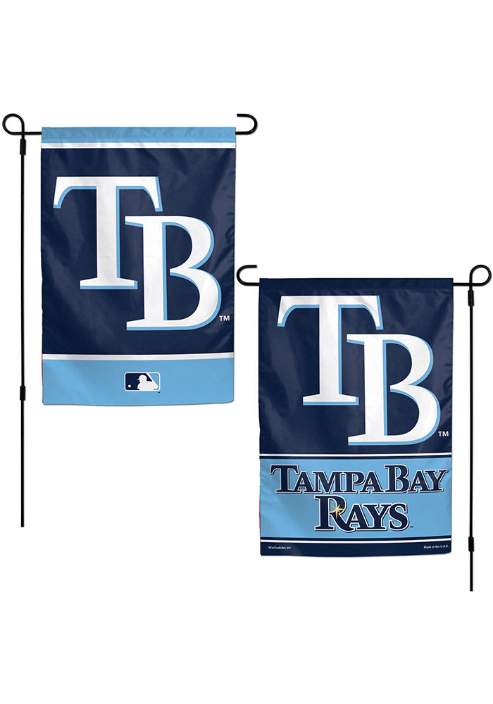 Tampa Bay Rays 2 Sided Team Logo Garden Flag