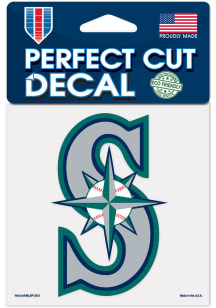 Seattle Mariners 4x4 inch Auto Decal - Blue