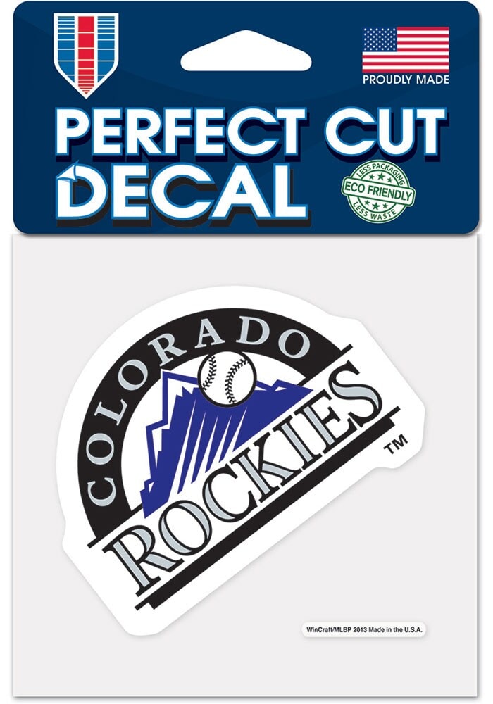 WinCraft Colorado Rockies 4 x 4 Color Perfect Cut Decal Purple