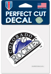 Colorado Rockies 4x4 inch Auto Decal - Purple