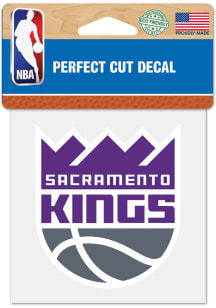 Sacramento Kings 4x4 inch Auto Decal - Purple