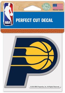 Indiana Pacers 4x4 inch Auto Decal - Blue