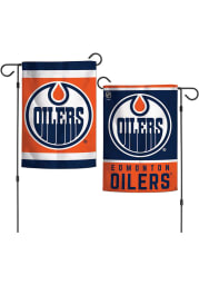 Edmonton Oilers 2 Sided Team Logo Garden Flag