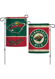 Minnesota Wild 2 Sided Team Logo Garden Flag