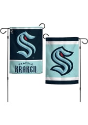 Seattle Kraken 2 Sided Team Logo Garden Flag