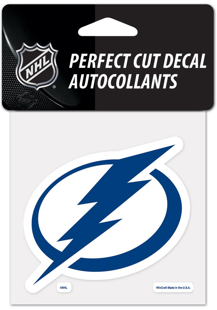 Tampa Bay Lightning 4x4 inch Auto Decal - Blue