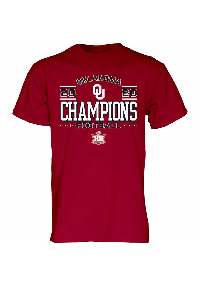 Oklahoma Sooners Crimson 2020 Big 12 Conference Champions Locker Room 