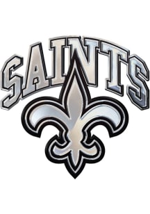 New Orleans Saints Chrome Car Emblem - Silver