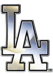 Los Angeles Dodgers Chrome Car Emblem - Silver