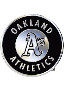 Oakland Athletics Chrome Car Emblem - Silver