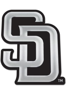 San Diego Padres Chrome Car Emblem - Silver