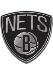 Brooklyn Nets Chrome Car Emblem - Silver