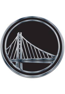 Golden State Warriors Chrome Car Emblem - Silver