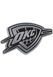 Oklahoma City Thunder Chrome Car Emblem - Silver