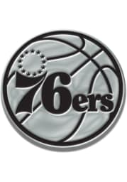 Philadelphia 76ers Chrome Car Emblem - Silver