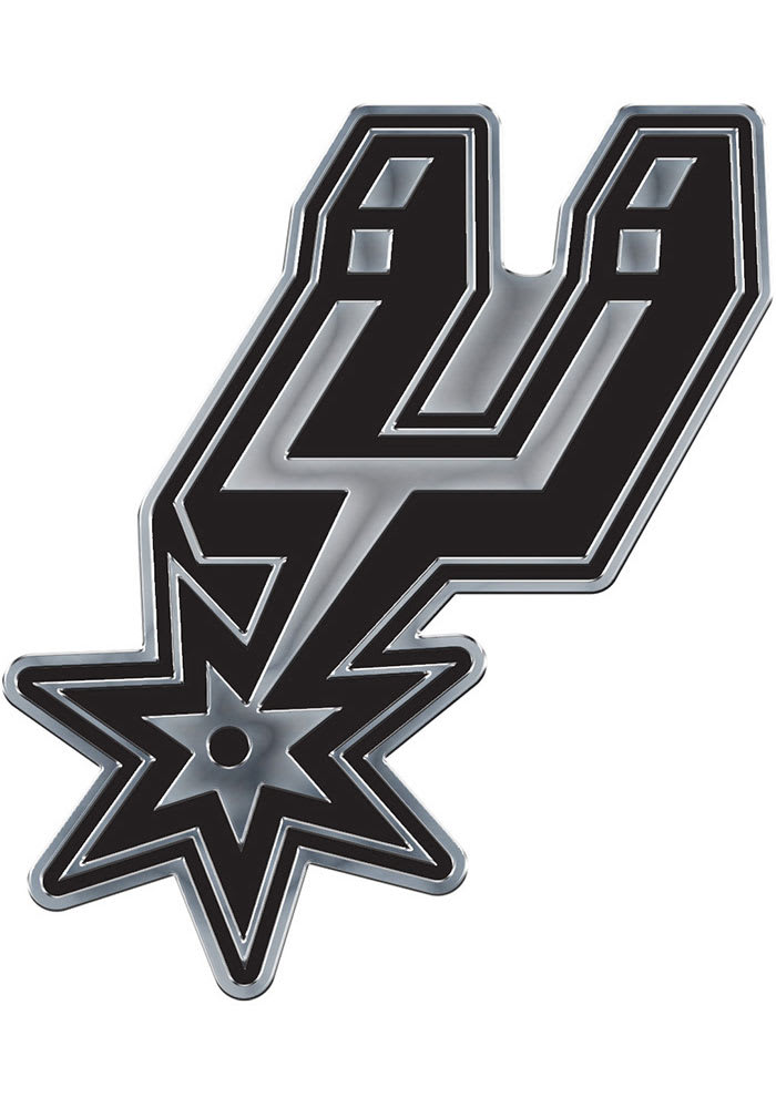 San Antonio Spurs Chrome Car Emblem - SILVER