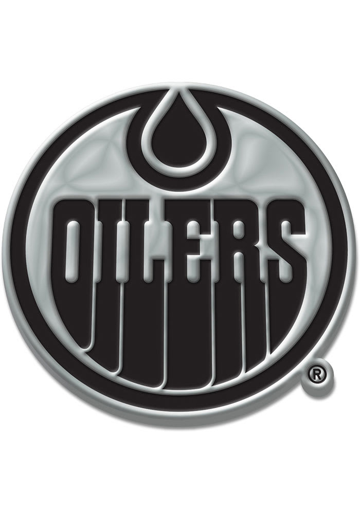 Edmonton Oilers Chrome Car Emblem - Silver