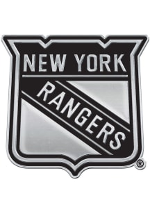 New York Rangers Chrome Car Emblem - Silver
