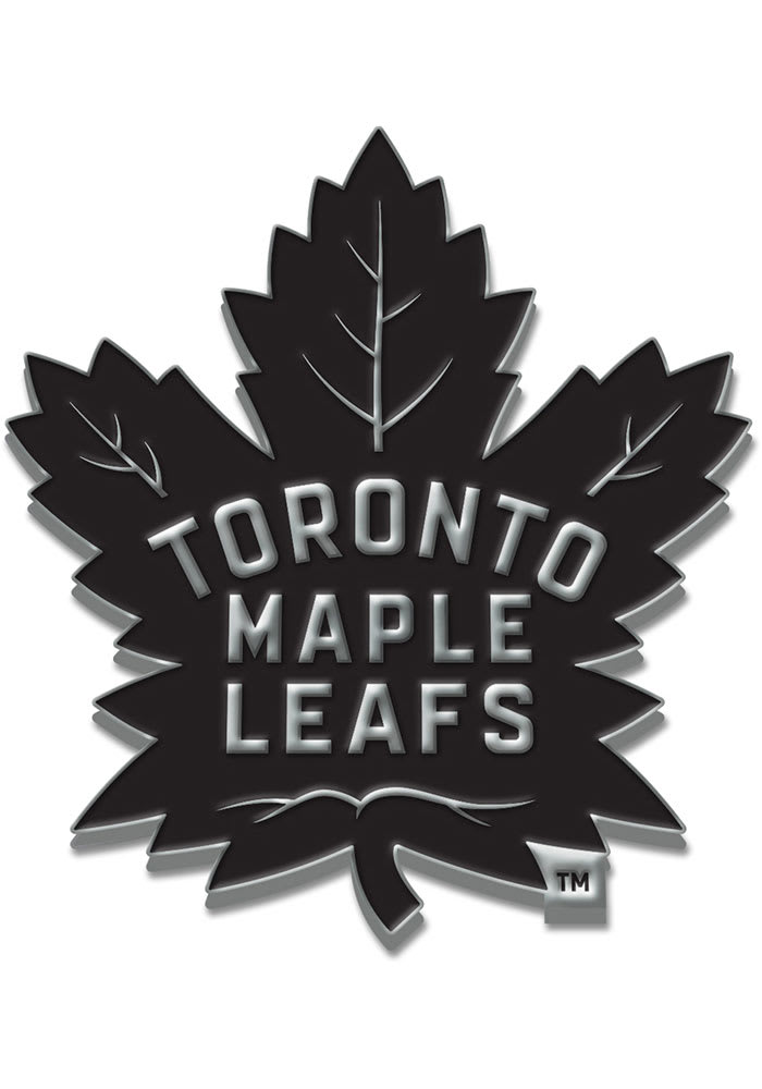 Toronto Maple Leafs Chrome Car Emblem - Silver