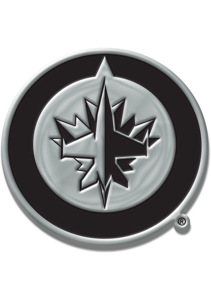 Winnipeg Jets Chrome Car Emblem - Silver