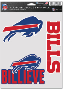 Buffalo Bills Triple Pack Auto Decal - White