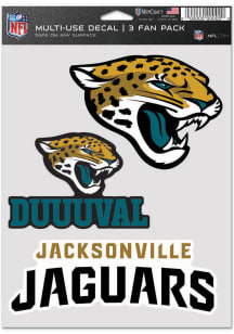 Jacksonville Jaguars Triple Pack Auto Decal - Blue