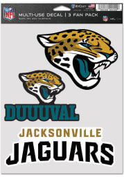 Jacksonville Jaguars Triple Pack Auto Decal - Blue