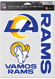 Los Angeles Rams Triple Pack Auto Decal - Blue