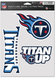 Tennessee Titans Triple Pack Auto Decal - Blue