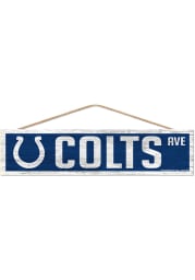 Indianapolis Colts 4x17 Inch Wood Ave Sign