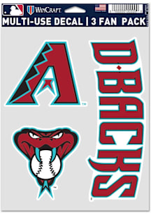Arizona Diamondbacks triple pack Auto Decal - Red