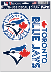Toronto Blue Jays Triple Pack Auto Decal - Blue