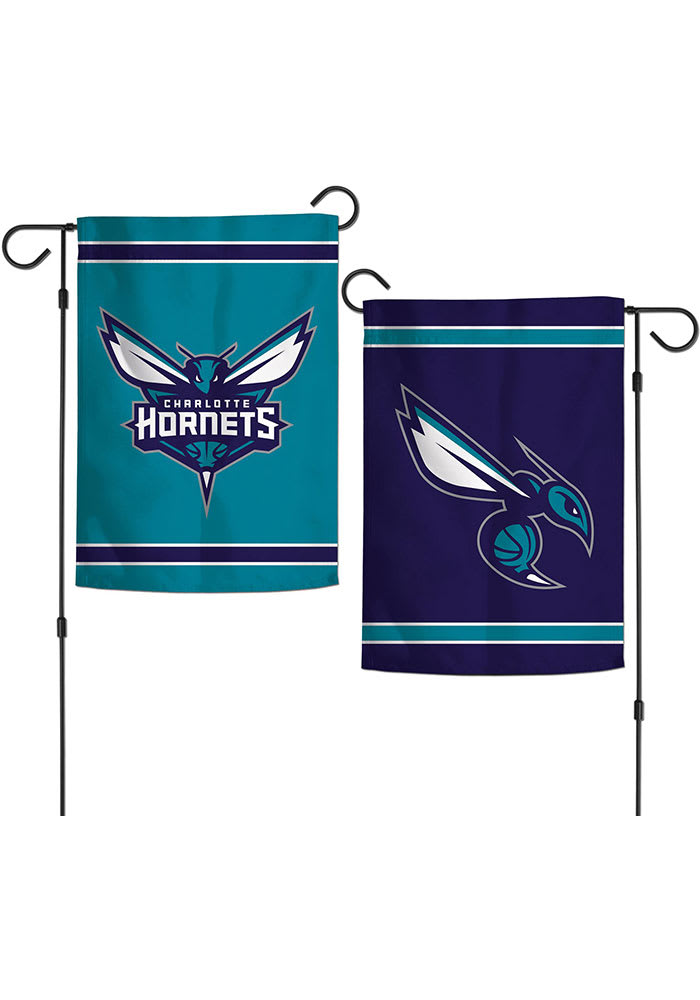 Charlotte Hornets 2 Sided Team Logo Garden Flag