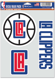 Los Angeles Clippers Triple Pack Auto Decal - Red