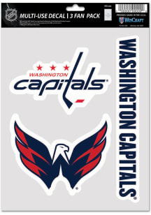 Washington Capitals Triple Pack Auto Decal - Red